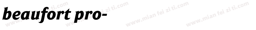 beaufort pro字体转换
